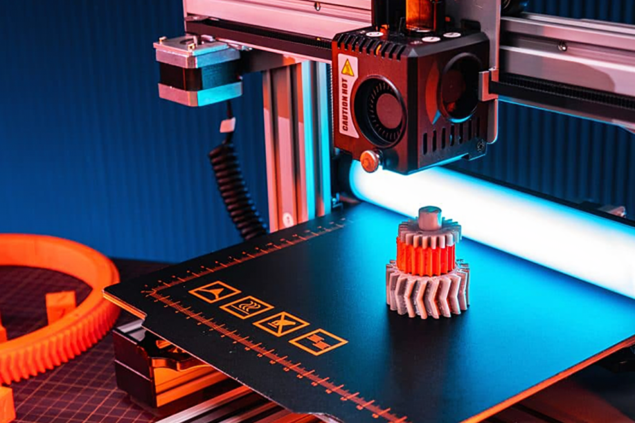 Gear Print Close-Up