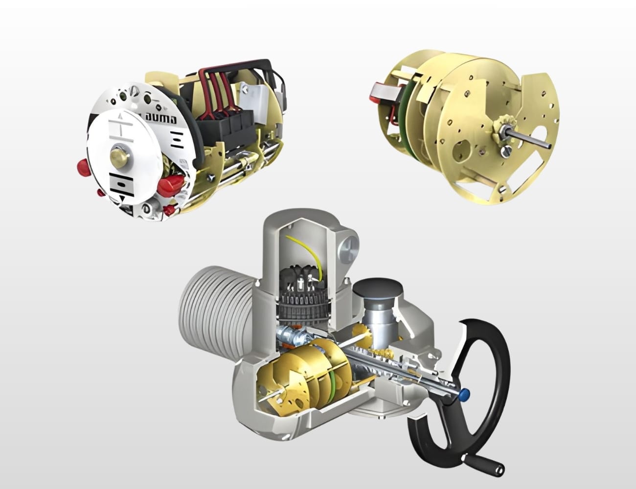 electric valve actuator components