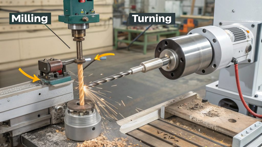 CNC Turning vs Milling