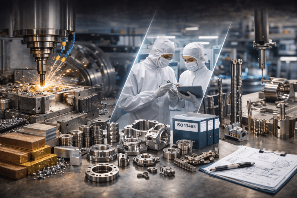 ISO 13485 vs IATF 16949 certificate medical CNC machining