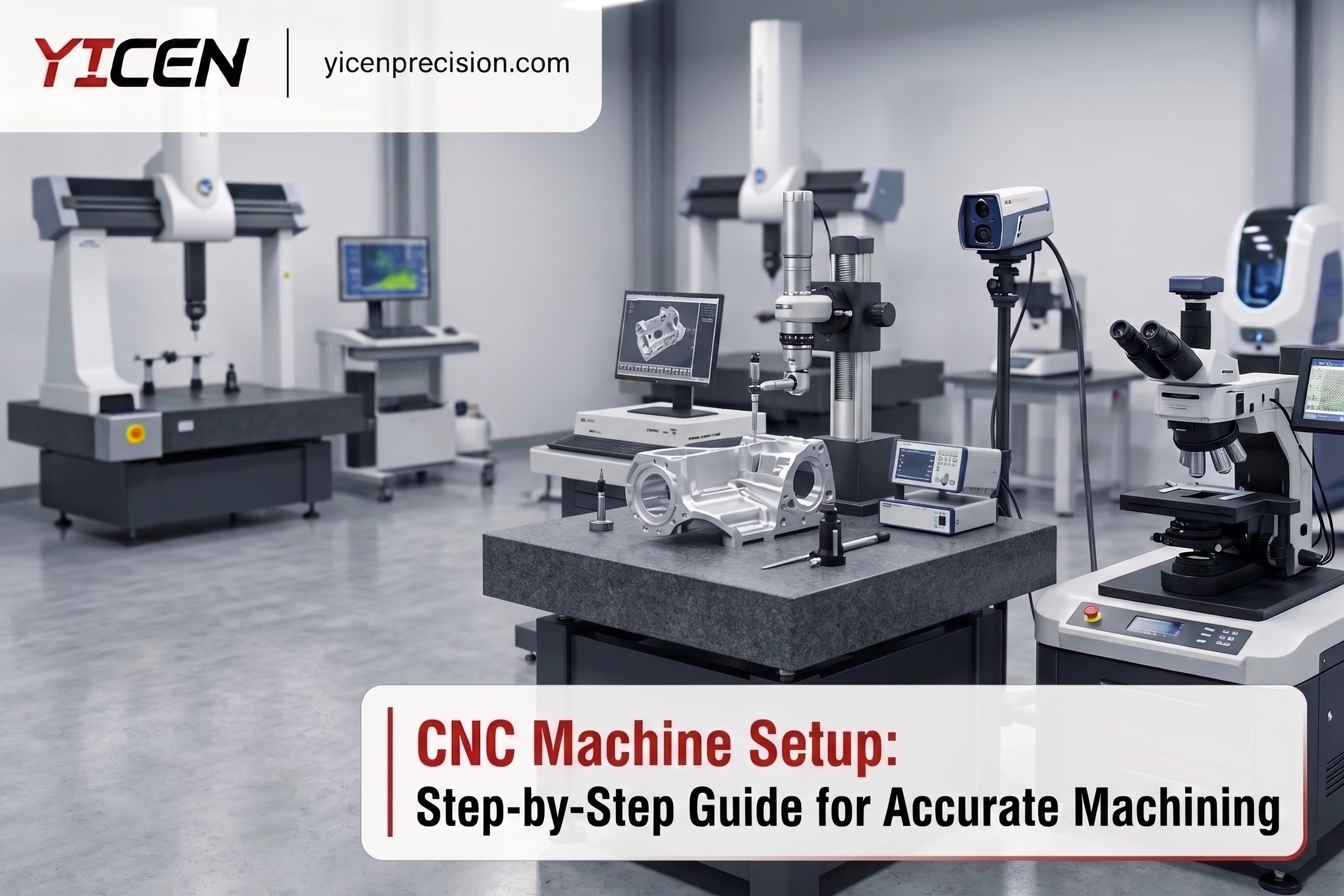 I want to create the same image with different title and different bckgroung are you do that Title: CNC Machine Setup: Step-by-Step Guide for Accurate Machining